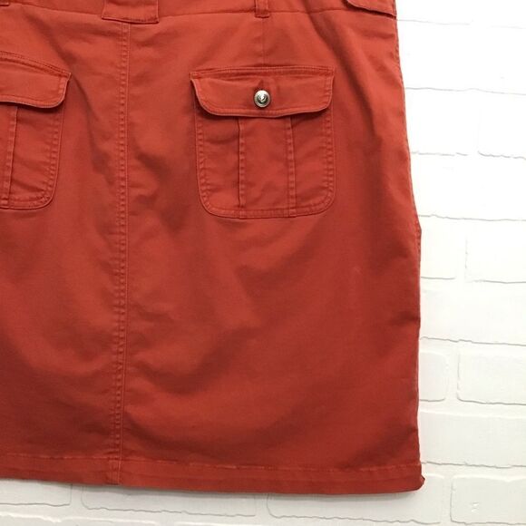 ADDITION-ELLE skort mini skirt shorts orange tangerine plus size pockets size 24 - Picture 13 of 14